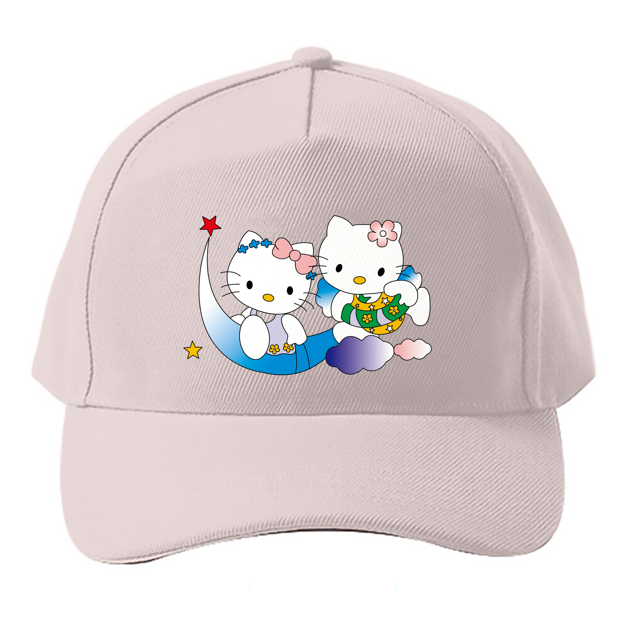 （画像用） Hello Kitty ハローキティ ベースボールキャップ 綿100％ 男女兼用 帽子 スポーツ